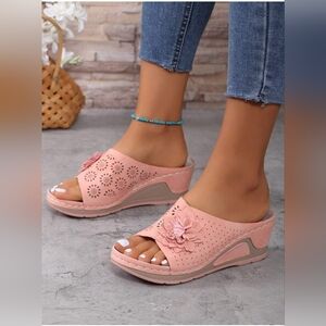 Women Pink Wedges